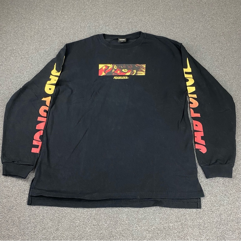 Fearless Jab Punch Black Men’s Long Sleeves Size Medium